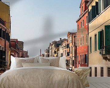 Historische gebouwen in de oude stadskern van Venetië