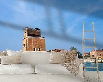 Historische gebouwen in de oude stadskern van Venetië