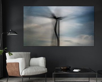 Windmühle in Flevoland von Annemarie Hoogwoud