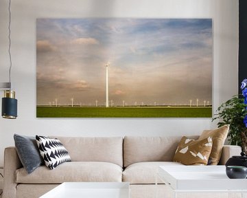 Windmühlen in Flevoland von Annemarie Hoogwoud