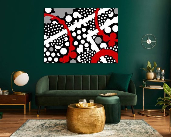 Example of the artwork in a room