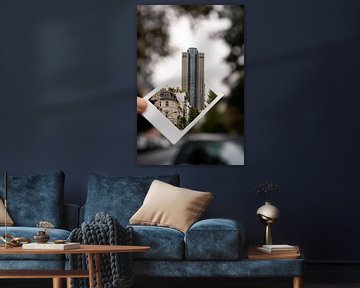 Ein Photoschop Trick mit einem Sofortbild ( polaroid ) und dem Tower 185 in Frankfurt von Fotos by Jan Wehnert
