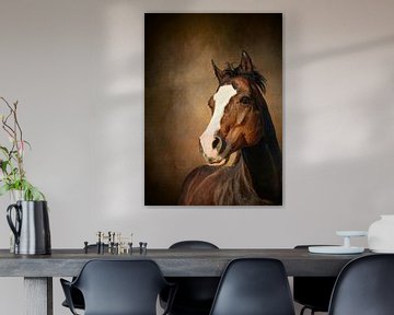 Bruin Paard - Portret Van Een Quarter Horse