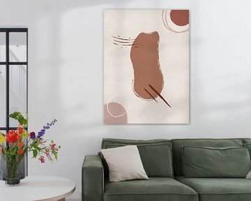 Calmth - Abstracte Vormen in Warme Kleuren van MDRN HOME