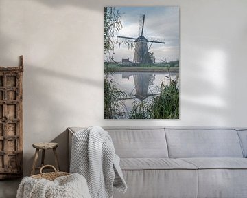Moulin de Kinderdijk en automne sur Mark den Boer