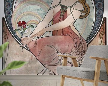 Schilderij van Alphonse Mucha, 1898