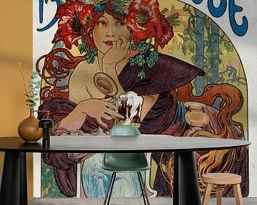 Les bieres de la Meuse - Alphonse Mucha