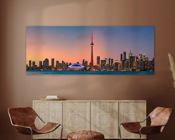 Panorama der Skyline von Toronto von Henk Meijer Photography