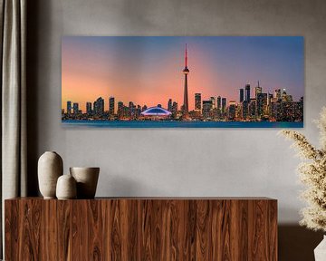 Panorama de la ligne d'horizon de Toronto