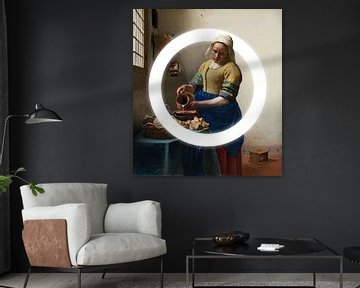 The Milkmaid with Circle by Maarten Knops