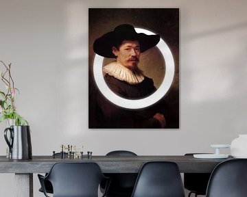 Rembrandt Herman Doomer met licht cirkel van Maarten Knops