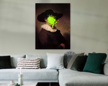 Rembrandt Herman Doomer met groene verf vlek