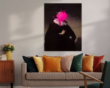 Rembrandt Portret van een Man met roze verf vlek