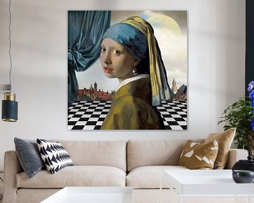 Girl with a Pearl Earring - View of Delft Edition von Marja van den Hurk