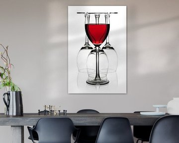 Weingläser mit Rotwein von Diana van Tankeren