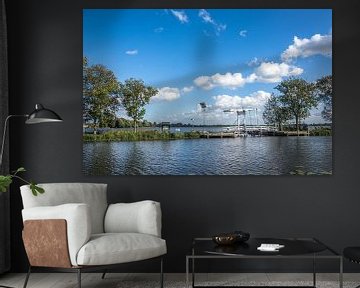 Breevaart mit Zugbrücke zu den Reeuwijk-Seen von Rinus Lasschuyt Fotografie