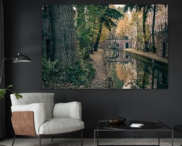 Herfstige Nieuwegracht in Utrecht van Mike Peek