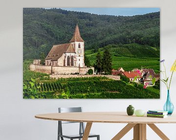 Church in the vineyards by Jürgen Wiesler