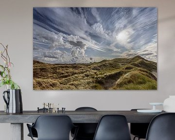 Nuages dans la zone des dunes d'Egmond sur jaapFoto