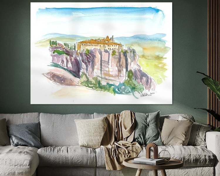 Example of the artwork in a room