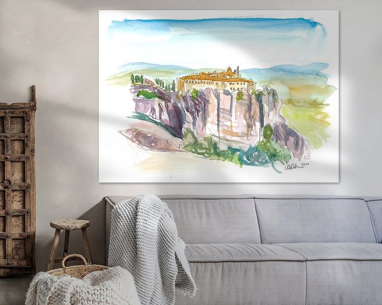 Example of the artwork in a room