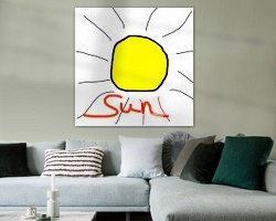 Example of the artwork in a room