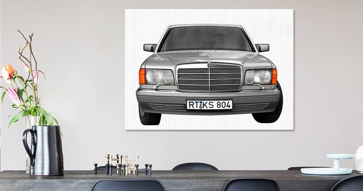 Mercedes-Benz W126 Wall Art on canvas, poster and more