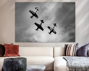 North American P-51D Mustang Formation by Robbert De Reus