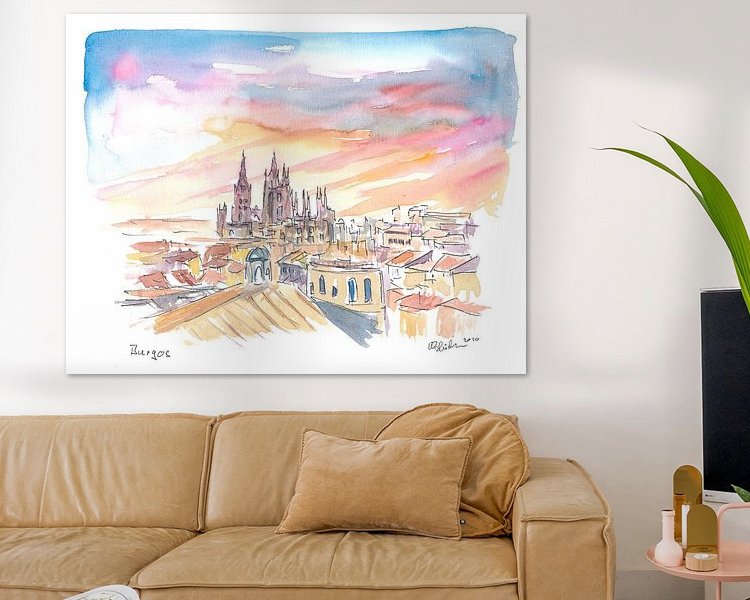 Example of the artwork in a room