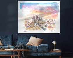 Example of the artwork in a room