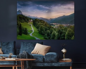 Garmisch Partenkirchen with alpine panorama by Voss Fine Art Fotografie