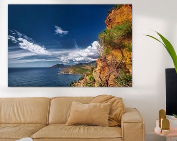 Westkust van het eiland Corsica in de Middellandse Zee van Voss Fine Art Fotografie