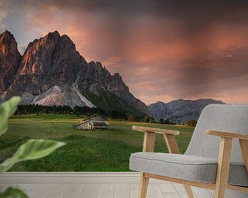 Alpine panorama in the Dolomites in South Tyrol by Voss photography