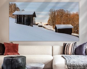 Winter in Wamberg, Beieren, Zuid Duitsland van Henk Meijer Photography