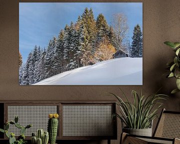 Winterlandschap in Zuid Duitsland van Henk Meijer Photography