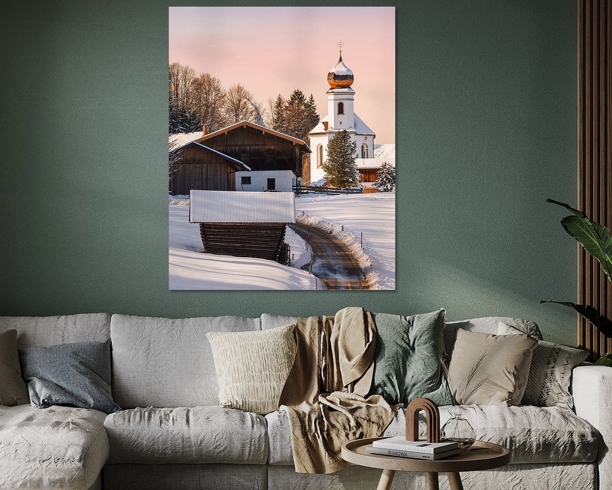 Example of the artwork in a room
