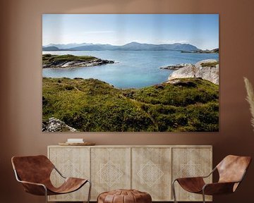 Blauwe zee in Noorwegen van Karijn | Fine art Natuur en Reis Fotografie