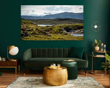 Gebirgslandschaft an der norwegischen Küste von Karijn | Fine art Natuur en Reis Fotografie