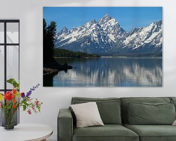 Grand Teton en Jackson Lake van Christiane Schulze