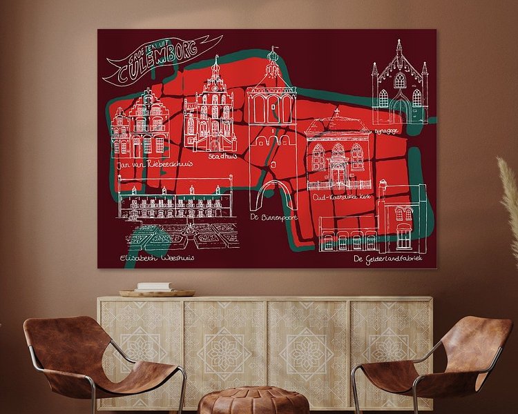 Example of the artwork in a room