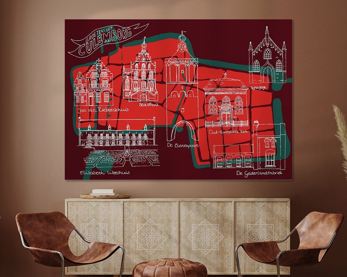 Example of the artwork in a room