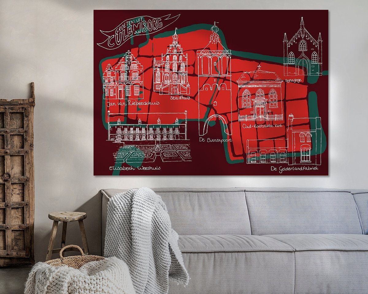 Example of the artwork in a room