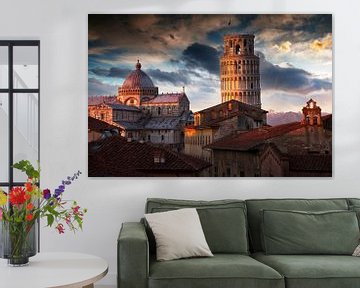 Pisa in het avondlicht van Jürgen Wiesler