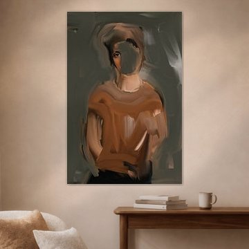 Abstract portrait by Carla Van Iersel