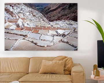 Salt flats Maras Peru by Jelmer Laernoes