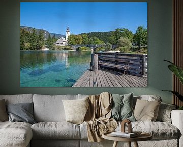 Het Bohinj-meer in Slovenië van Peter Eckert