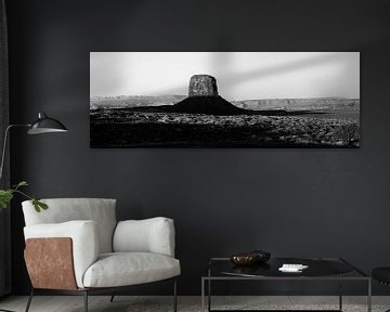 Photo en noir et blanc de Monument Valley (XL)
