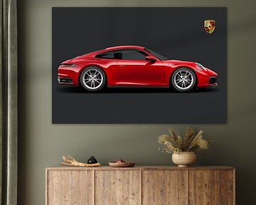 Porsche 911 Carrera, met embleem van Gert Hilbink