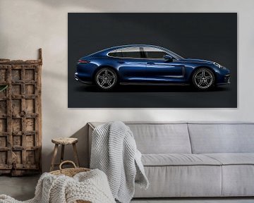 Porsche Panamera, blau von Gert Hilbink