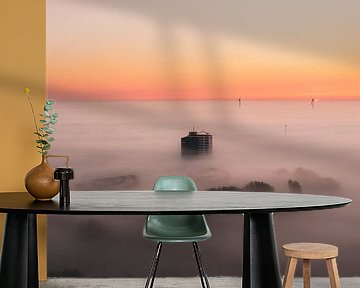 Beautiful foggy morning at Alkmaar, North Holland by Nick de Jonge - Skeyes